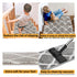 Gray/White Willow Premium Quality Turkish Carpet Stair Treads  - Machine Washable  Non Slip Stair Treads with TPR Backing